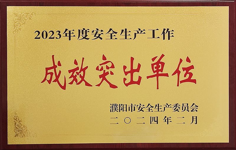 QY千亿国际获评安全生产工作成效突出单位